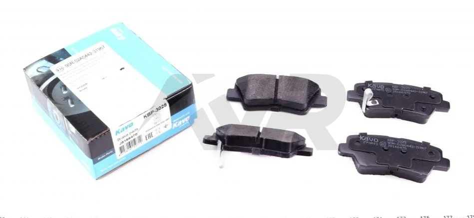 Комплект гальмівних колодок PARTS KAVO KBP-3025 (фото 1)
