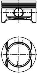 Поршень OPEL 73,65 KOLBENSCHMIDT 40386610