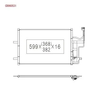 Радиатор кондиционера KOYORAD CD060531