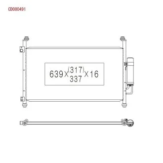Радиатор кондиционера KOYORAD CD080491