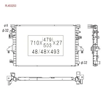 Радиатор системы охлаждения KOYORAD PL453253