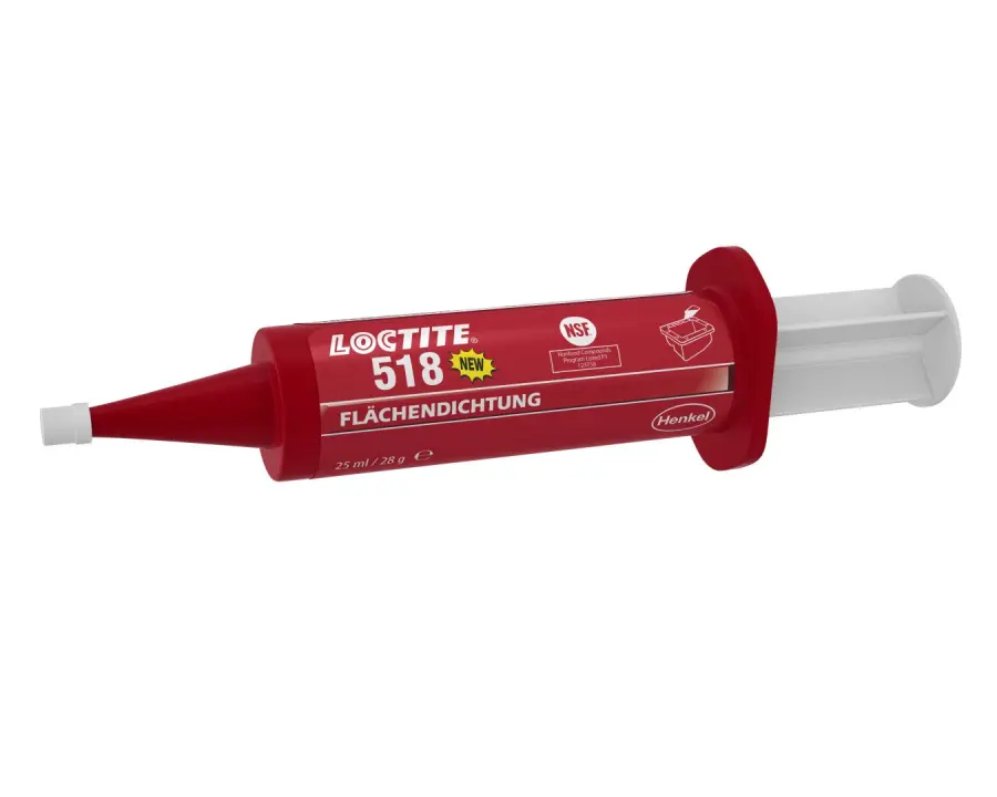 LOCTITE 518, 25ML Герметик (-55 °C + 150C) (червоний) Loctite 2069175 (фото 1)