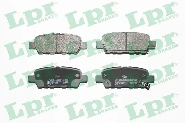 Комплект гальмівних колодок з 4 шт. дисків LPR 05P1862 (фото 1)