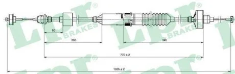 Трос сцепления LPR C0260C