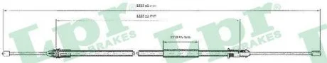 Трос ручного тормоза LPR C0403B