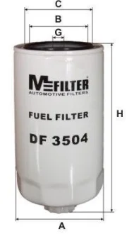 Фільтр паливний M-FILTER DF3504