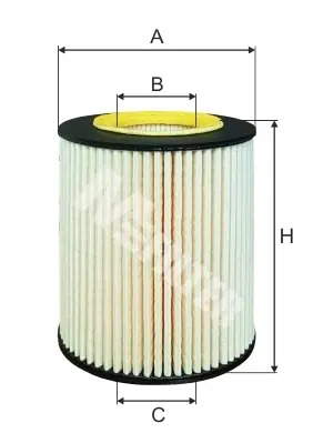 Фільтр масляний Astra H/J 1.7 CDTI 07- M-FILTER TE 4033 (фото 1)