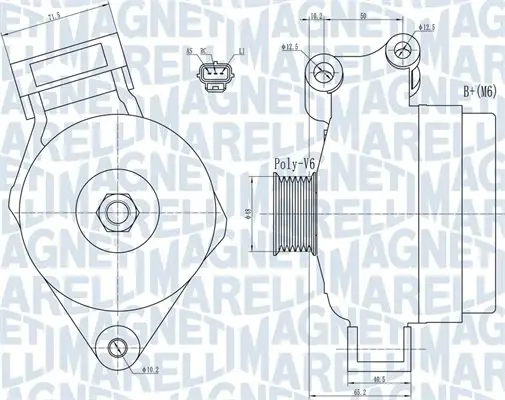 Генератор MAGNETI MARELLI 063731925010 (фото 1)