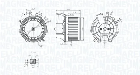 Вентилятор салону MAGNETI MARELLI 069412236010