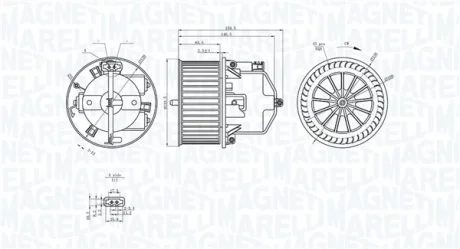 Вентилятор салону MAGNETI MARELLI 069412352010