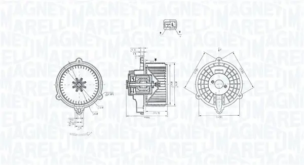 Вентилятор салону MAGNETI MARELLI 069412384010 (фото 1)
