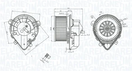 Вентилятор салону MAGNETI MARELLI 069412403010