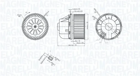 Вентилятор салону MAGNETI MARELLI 069412729010