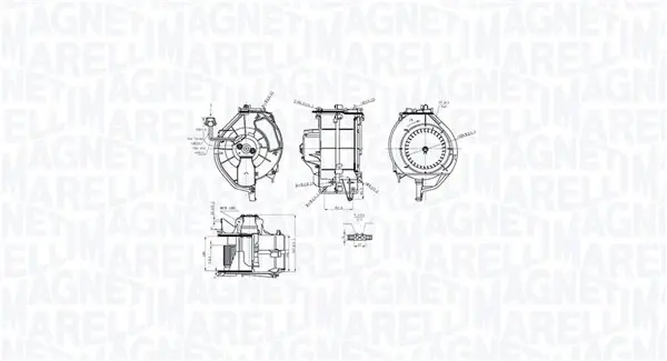 Вентилятор салону MAGNETI MARELLI 069412759010 (фото 1)