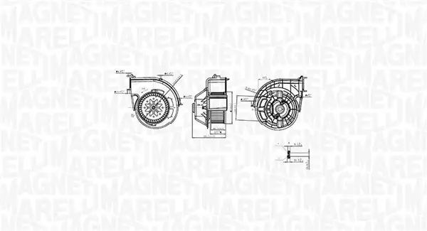 Вентилятор салону MAGNETI MARELLI 069412761010 (фото 1)