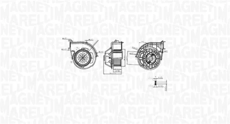 Вентилятор салону MAGNETI MARELLI 069412761010