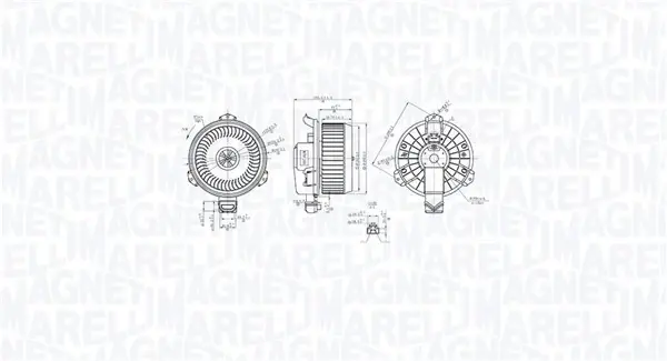 Вентилятор салону MAGNETI MARELLI 069412762010 (фото 1)