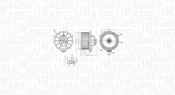 Вентилятор салону MAGNETI MARELLI 069412768010 (фото 1)