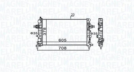 Радіатор двигуна MAGNETI MARELLI 350213159300