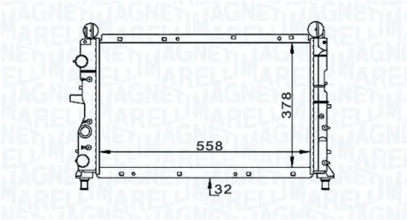 Радіатор двигуна MAGNETI MARELLI 350213168900