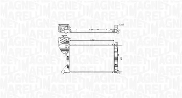Радіатор двигуна MAGNETI MARELLI 350213177400 (фото 1)