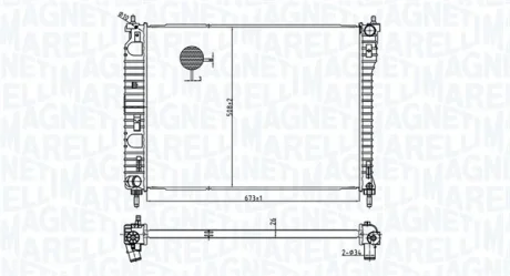 Радіатор двигуна MAGNETI MARELLI 350213179800