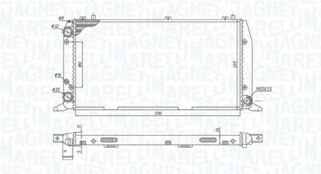 Радіатор двигуна MAGNETI MARELLI 350213188700