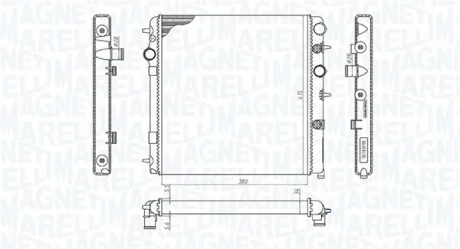Радіатор двигуна MAGNETI MARELLI 350213198700