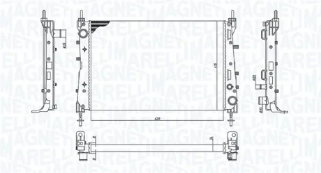 Радіатор двигуна MAGNETI MARELLI 350213199100