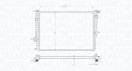 Радіатор двигуна MAGNETI MARELLI 350213199300