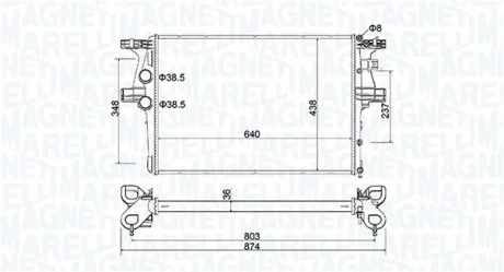 Радіатор двигуна MAGNETI MARELLI 350213204600