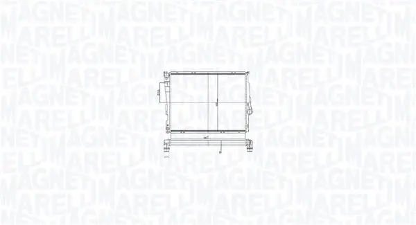 Радіатор двигуна MAGNETI MARELLI 350213211700 (фото 1)