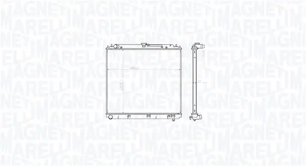 Радіатор двигуна MAGNETI MARELLI 350213212800 (фото 1)