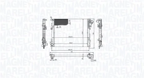 Радіатор двигуна MAGNETI MARELLI 350213213600