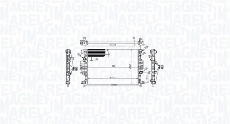 Радіатор двигуна MAGNETI MARELLI 350213215900