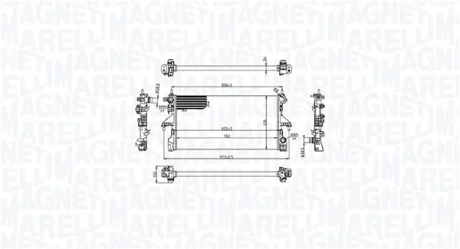 Радіатор двигуна MAGNETI MARELLI 350213216700