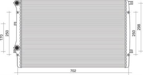 Радіатор двигуна MAGNETI MARELLI 350213852000