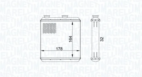 Радіатор пічки MAGNETI MARELLI 350218434000