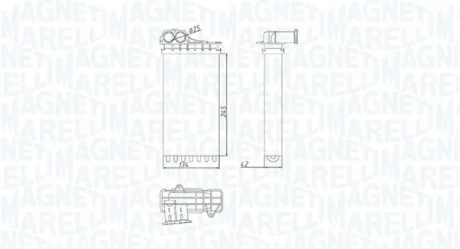 Радіатор пічки MAGNETI MARELLI 350218436000