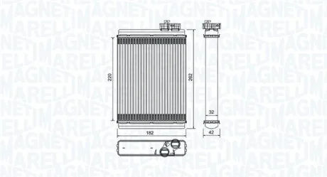 Радіатор пічки MAGNETI MARELLI 350218471000