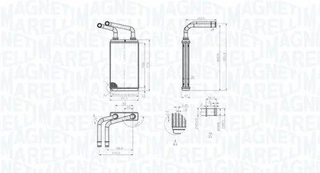 Радіатор пічки MAGNETI MARELLI 350218483000