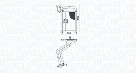 Радіатор пічки MAGNETI MARELLI 350218488000