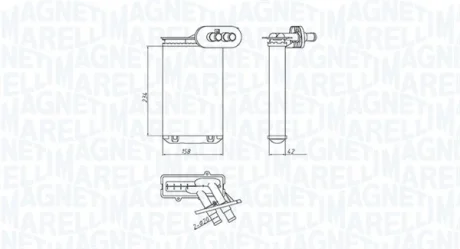 Радіатор пічки MAGNETI MARELLI 350218494000
