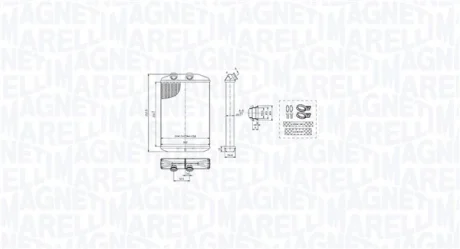 Радіатор пічки MAGNETI MARELLI 350218519000