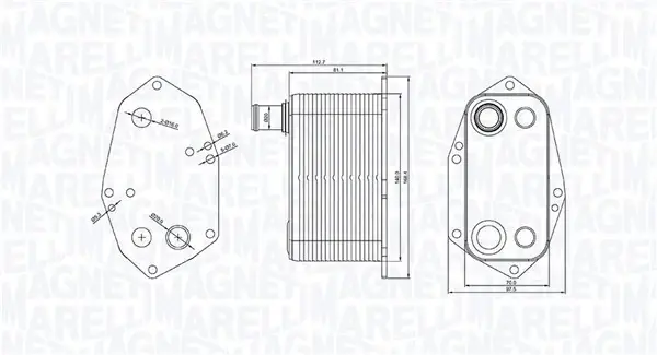 Охолоджувач мастила MAGNETI MARELLI 350300000200 (фото 1)
