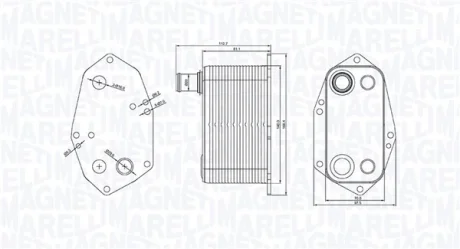 Охолоджувач мастила MAGNETI MARELLI 350300000200