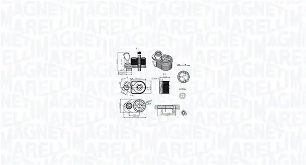 Охолоджувач мастила MAGNETI MARELLI 350300001100 (фото 1)