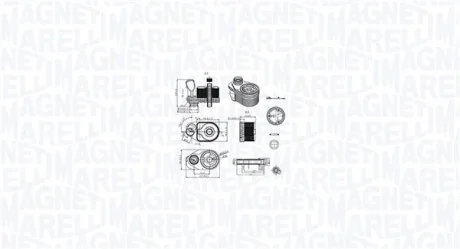 Охолоджувач мастила MAGNETI MARELLI 350300001100