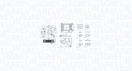 Масляний радіатор MAGNETI MARELLI 350300001300