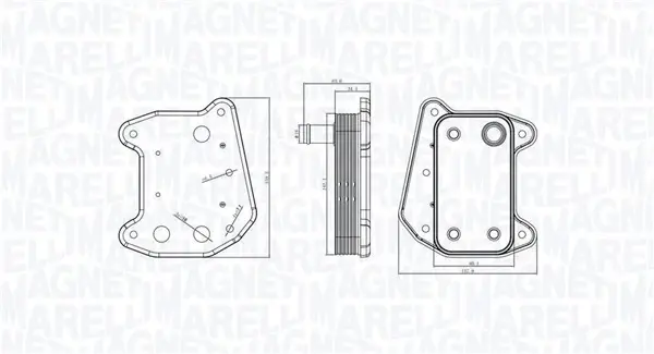 Масляний радіатор MAGNETI MARELLI 350300001800 (фото 1)
